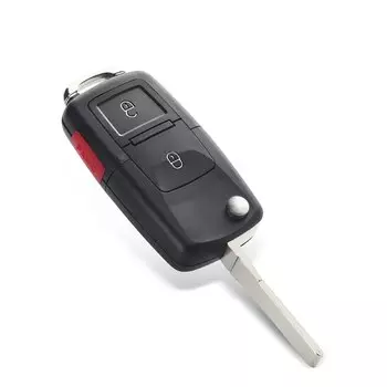 Складной автомобильный пульт дистанционного управления KEYYOU с 2/3/4 кнопками, чехол для VW Passat Polo Golf Touran Bora Ibiza Leon Octavia Fabia