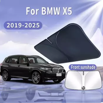 Складной автомобильный солнцезащитный козырек для BMW X5 2019 ~ 2025 2020 2021, солнцезащитный козырек на лобовое стекло, теплоизоляция, летнее охлаждение, автоаксессуары
