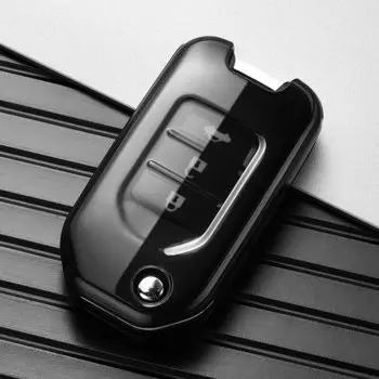 Складной чехол для автомобильного ключа из ТПУ, брелок для Honda Civic HRV CRV XRV CR-V Crider Odyssey Pilot Fit Accord Protector, аксессуары