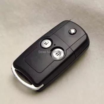 Складной чехол для ключа с двумя кнопками для Honda CRV ODYSSEY Accord Civic, чехол для ключа с дистанционным управлением с логотипом