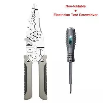 Складной инструмент для зачистки проводов, дизайн шкива, многофункциональный электрик, разделитель проводов, плоскогубцы для намотки проводов, обжимные клещи, ручной инструмент