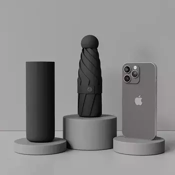 Складной мини-зонт женский