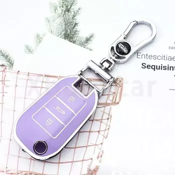 Складной мягкий чехол из ТПУ с 3 кнопками для Citroen C-Elysee, для Peugeot 208 2008 301 308 508 RCZ
