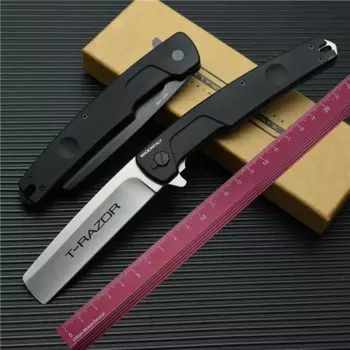 Складной нож Extreme Force T-Razor, нож для кемпинга на открытом воздухе, режущий край, портативный нож, одноручная бритва для окон