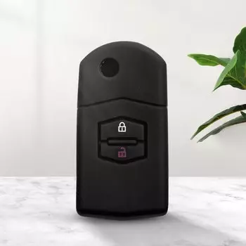 Складной силиконовый чехол-брелок KEYYOU с 2 кнопками и дистанционным управлением для Mazda M2 3 5 M6 8 Speed CX-5 CX7 CX-9 RX