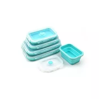 Складной силиконовый ланч-бокс NUBECOM