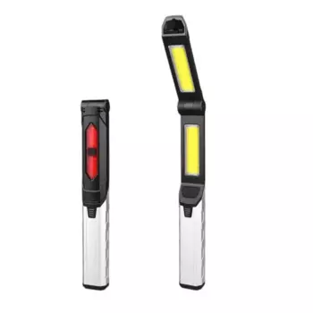 Складной светодиодный фонарь ZJMZYM серебристо-черный