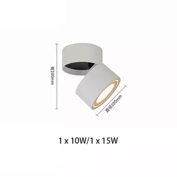 Складные поворотные диммируемые светодиодные потолочные светильники COB 10 Вт / 15 Вт