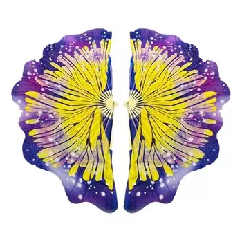 Складные веера из бамбука 20/30 см