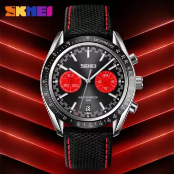 Skmei Chronograph Мужские деловые кварцевые часы Водонепроницаемые модные повседневные часы с циферблатом