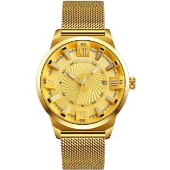 SKMEI Топ люксовый бренд Мужские кварцевые часы Бизнес Золотой ремешок Часы мужские водонепроницаемые наручные часы Relogio Masculino 9166