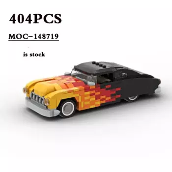 Скоростной спортивный автомобиль Mercury Coupe, свинцовый Сантехник, 404 шт., строительный кирпич, строительная игрушка «сделай сам», подарок на день рождения, рождественский подарок