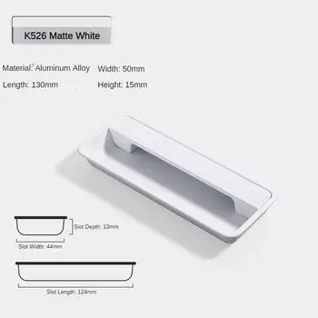 Скрытая алюминиевая ручка для шкафа