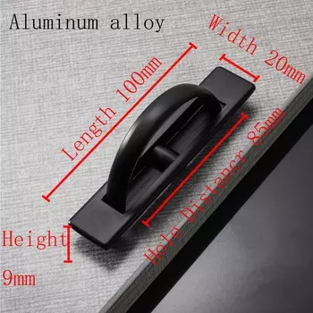 Скрытые дверные ручки татами из цинкового сплава, утопленная крышка заподлицо, напольная ручка шкафа, черная, серебристая мебельная ручка, фурнитура