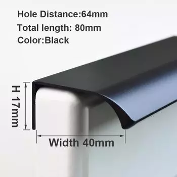 Скрытые ручки для шкафов ihomcasa 1200мм золотисто-черные