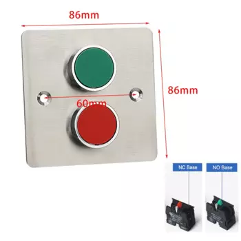 Скрытый кнопочный переключатель из нержавеющей стали 86 типа Аварийная остановка старт вентилятор Лифт пульт дистанционного управления