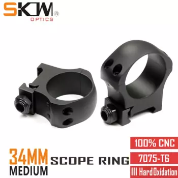 SKWGEAR 34 мм кольца прицела средний тактический тяжелый оптический прицел 7075-T6 Крепление Подходит Пикатинни