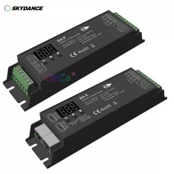 Skydance D4-E/D4-P 4-канальный Декодер CV DMX512 12В-48В 24В 32,5 A 4CH RDM RJ-45 DMX контроллер сигнала для светодиодной ленты RGBW