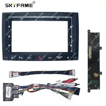 SKYFAME автомобильная рамка Fascia адаптер Canbus Box декодер Android радио приборная панель монтажная панель комплект для Volkswagen Touareg