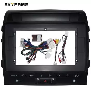 SKYFAME автомобильная рамка, лицевой адаптер, декодер Canbus Box, Android радиоприемник, комплект панели для приборной панели для Toyota Land Cruiser 200 LC200