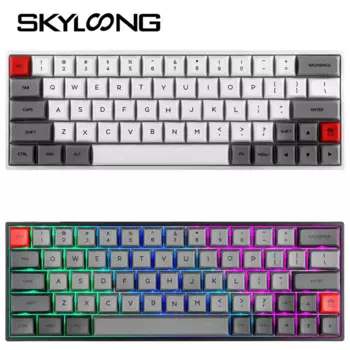 SKYLOONG SK64S SK64 популярная Механическая игровая клавиатура с RGB подсветкой, беспроводные Bluetooth ABS клавиши для Win/Mac