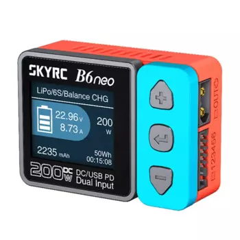 SkyRC B6 Neo Smart Charger DC 200W PD 80W LiPo Балансное зарядное устройство SK- 100198 Компактное зарядное устройство 6S