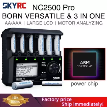 SKYRC NC2500 Pro/NC2200 для AA AAA Nimh Универсальное зарядное устройство для смарт-аккумуляторов BT LCD