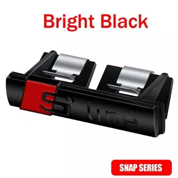 Sline Logo S Line Эмблема Автомобильная передняя решетка Значок Авто Стайлинг Украшения Аксессуары Для AUDI A3 A4 A5 A6 A7 A8 RS Q2 Q5 Q7 Q3 RS6