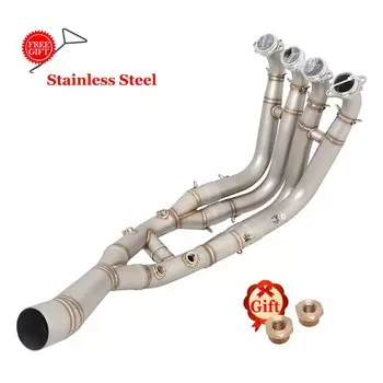 Слипоны для BMW S1000RR 2019-2025 S1000R 2021-220 Полная выхлопная система мотоцикла, коллектор передней звено, трубка из титанового сплава