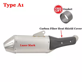 Слипоны для DUKE KTM 250 390 Adventure KTM390 2020-2023 система бесшумных выхлопных газов для мотоциклов, Сцепной трубы, глушитель, углеродная крышка