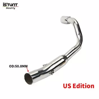 Слипоны для Honda Hornet 600 выхлопная средняя труба 50,8 мм CB600F Hornet ЕС США версия из нержавеющей стали Модифицированная задняя выхлопная труба
