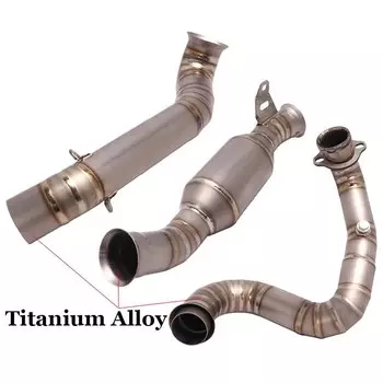 Слипоны для Husqvarna Svartpilen Vitpilen 701 система выхлопных газов мотоцикла модифицирует глушитель из титанового сплава Передняя средняя Соединительная труба