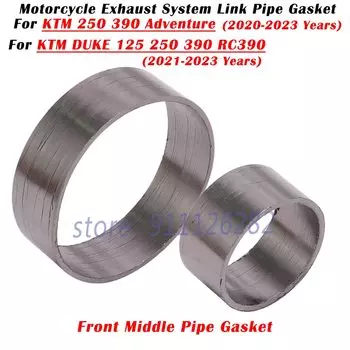 Слипоны для KTM DUKE 125 250 390 Adventure 2020 2021 2022 2023 прокладки на выхлопные трубы мотоцикла средние звенья Соединительная прокладка