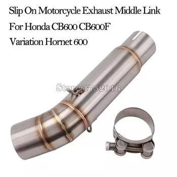 Слипоны средней трубки Соединительная труба Модифицированная выхлопная труба для мотоцикла мотоциклетный глушитель для Honda CB600 CB600F отклонение Hornet 600