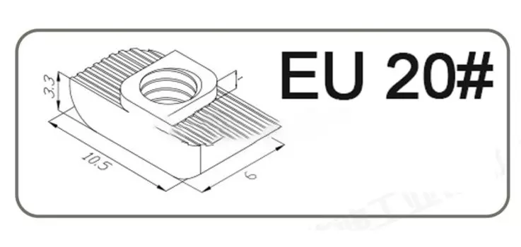Слот скользящие гайки XMSJ M3 M4 M5 M6 M8