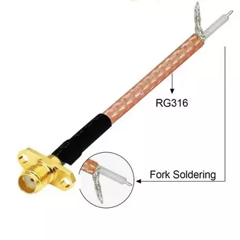 SMA кабель RG316 DexMRtiC 15/30/50/100 см