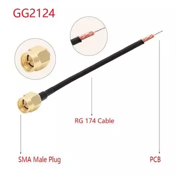 SMA to PCB RG174 Cable
