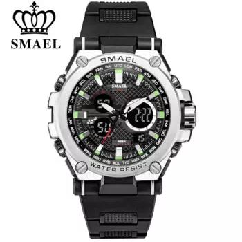 SMAEL мужские спортивные часы на открытом воздухе модные водонепроницаемые светодиодные многофункциональные цифровые наручные часы кварцевые часы Relogio Masculino
