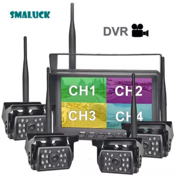 SMALUCK беспроводной 7-дюймовый AHD IPS DVR автомобильный монитор 720P IR ночное видение Реверсивный резервный видеорегистратор Wifi AHD камера для детской