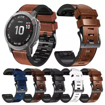 Смарт-часы AKGLEADER для Garmin Fenix 7 7X 7S 5 5X Plus 6 6X Pro, силиконовый кожаный ремешок для часов, браслет 22 26 мм