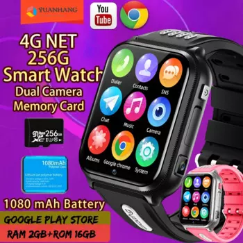 Смарт-часы детские на Android 9,0, 4G, GPS, Wi-Fi, Bluetooth