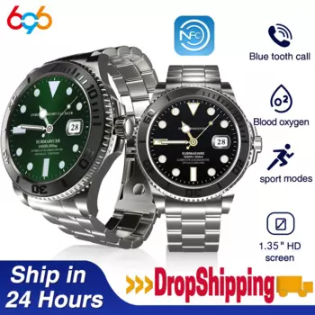 Смарт-часы для мужчин 1,32-дюймовый HD-экран Blue Tooth Call NFC AI Voice Спорт Фитнес Водонепроницаемые умные часы Мониторинг здоровья погоды