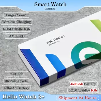 Смарт-часы Hello Watch 3 +, 2024 дюйма, 49 мм, сенсорный экран