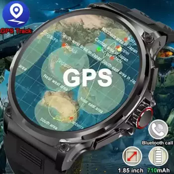 Смарт-часы мужские, 1,85 дюйма, 710 мА ч, Bluetooth, пульсометр