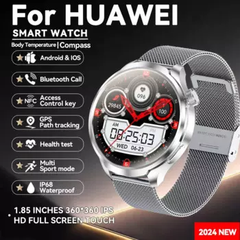 Смарт-часы мужские с GPS, 1,85 дюйма, AMOLED, 360*360, HD-экран