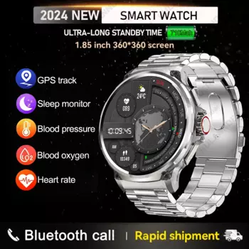 Смарт-часы мужские с GPS-треком, 1,85 дюйма, AMOLED, 710 мАч