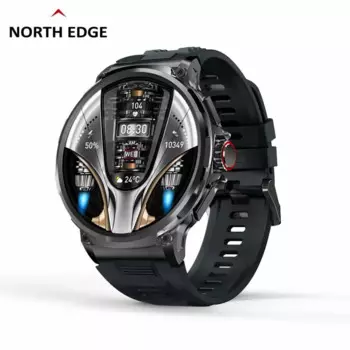 Смарт-часы NORTH EDGE мужские с HD дисплеем, 1,85 дюйма, 710 мАч