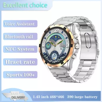 Смарт-часы Xiaomi Mijia для женщин, умные часы с голосовым помощником, Bluetooth-вызовом, спортивный фитнес-браслет, водонепроницаемые мужские часы с мониторингом здоровья