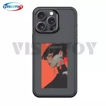 Смарт-чехлы для телефонов iphone 15 14 13 Pro Max DIY, 4 цвета, E, чернильный экран, чехол для телефона, парные фото, чехлы с персонажами аниме