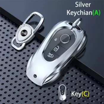 Смарт-чехол для ключей Mercedes-Benz, из цинкового сплава, с ремешком для ключей, A, C, E, S, CLA, CLS, гла, GLB, GLC, GLE, GLS, G Gl